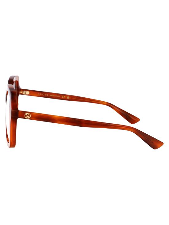 25SS 구찌 안경 GG1318O 002 HAVANA HAVANA TRANSPARENT - GUCCI