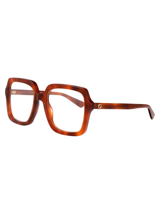 25SS 구찌 안경 GG1318O 002 HAVANA HAVANA TRANSPARENT - GUCCI