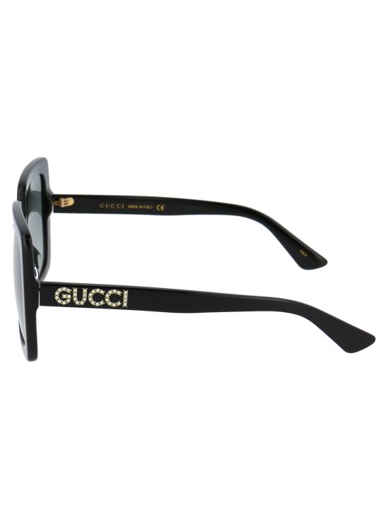 25SS 구찌 선글라스 GG0418S 001 BLACK BLACK GREY - GUCCI