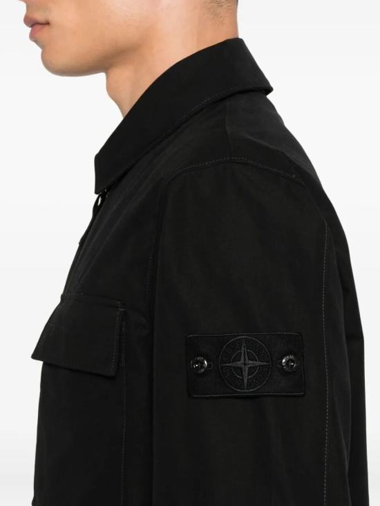 25FW 스톤 아일랜드 긴팔 셔츠 K2S151200018S00F1 V0029 BLACK - STONE ISLAND