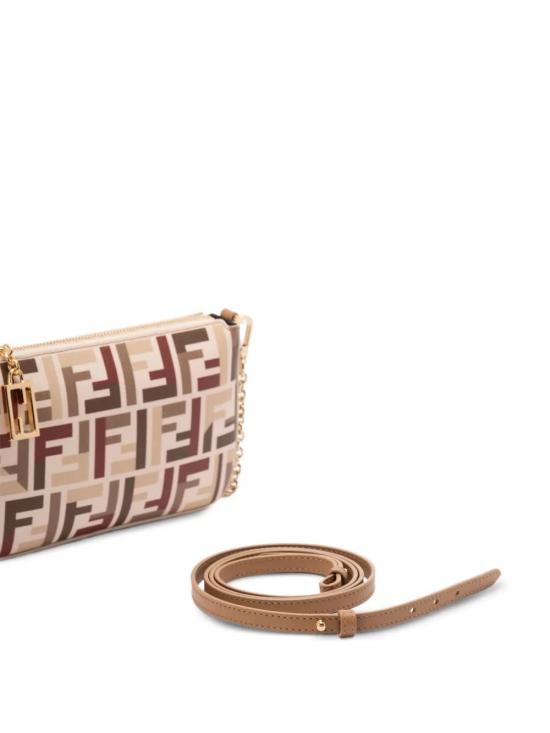 25FW 펜디 FF 패브릭 체인 바게트 파우치 8BS073AV1Y F1TVK MULTICOLOUR - FENDI