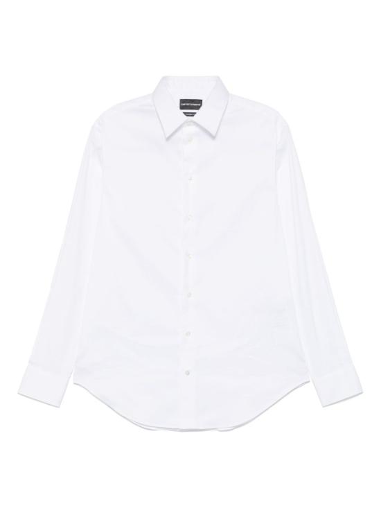 25FW 엠포리오 아르마니 긴팔 셔츠 EM000195TE10400U0002 WHITE