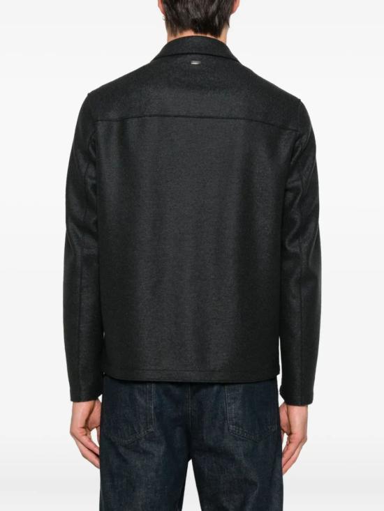 25FW 에르노 펠트 울 리조트 셔츠 자켓 펠트 울 리조트 셔츠  GI00090UR33372 9287BLUSCURO - HERNO