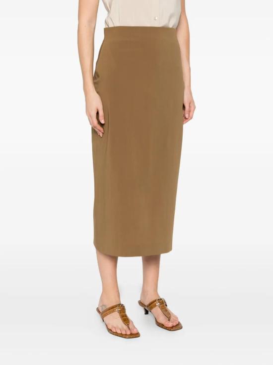 25FW 알베르타 페레티 미디 스커트 252U01036639 0434GREEN - ALBERTA FERRETTI