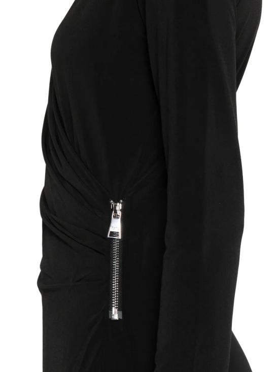 25FW 칼라거펠트 미디 원피스 A3W13042 999BLACK - KARL LAGERFELD