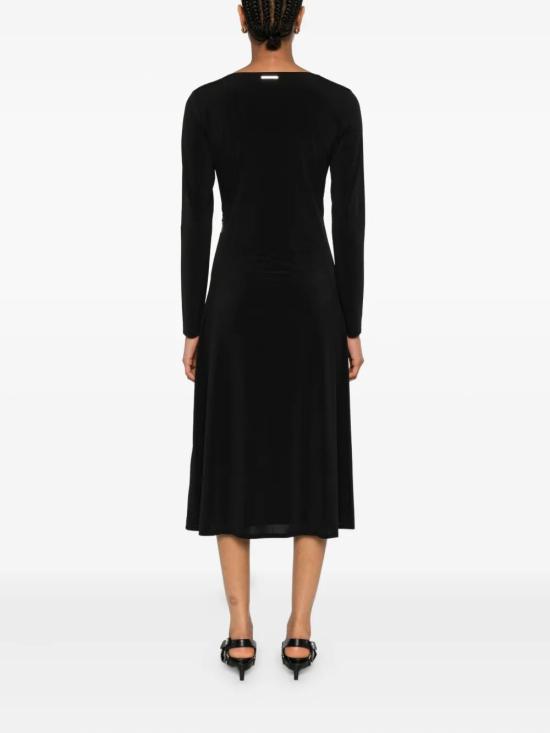 25FW 칼라거펠트 미디 원피스 A3W13042 999BLACK - KARL LAGERFELD