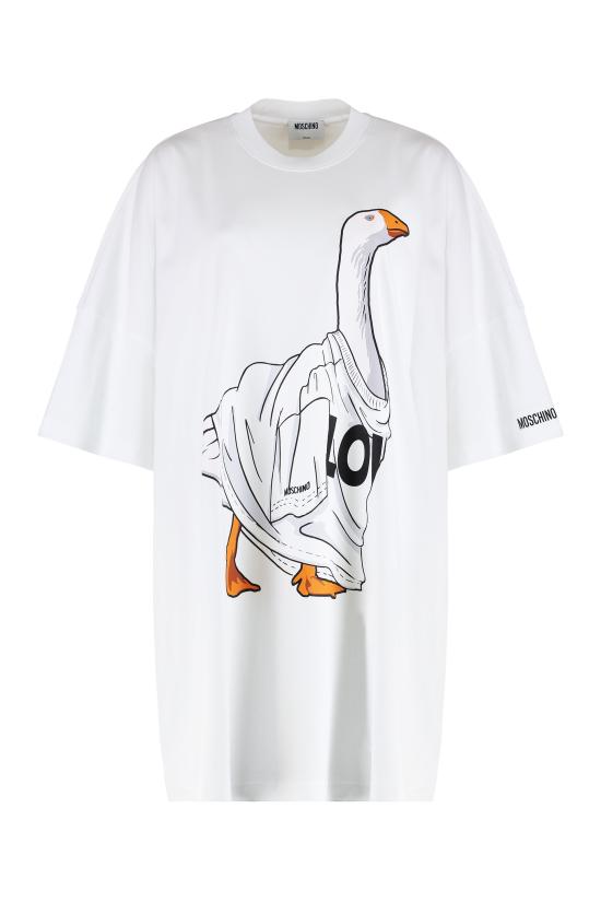 25FW 모스키노 미디 원피스 045155421001 White