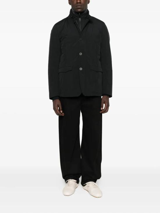 25FW 에르노 2 레이어 윈드스토퍼 이너 디테일 블레이저 PI001243U12840 9300 BLACK - HERNO