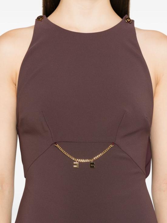 25FW 엘리자베타프랜치 미디 원피스 AB80856E2EA4 BORDEAUX - ELISABETTA FRANCHI