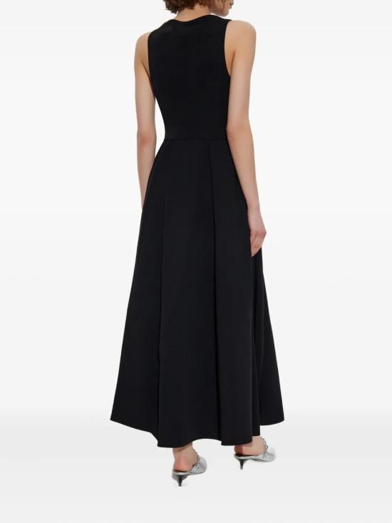 25FW 엠포리오 아르마니 미디 원피스 EW002719AF10206UC001 BLACK - EMPORIO ARMANI