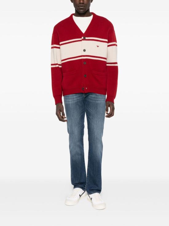 25FW 엠포리오 아르마니 스트레이트 팬츠 EM001370AF14116MB002 BLUE - EMPORIO ARMANI