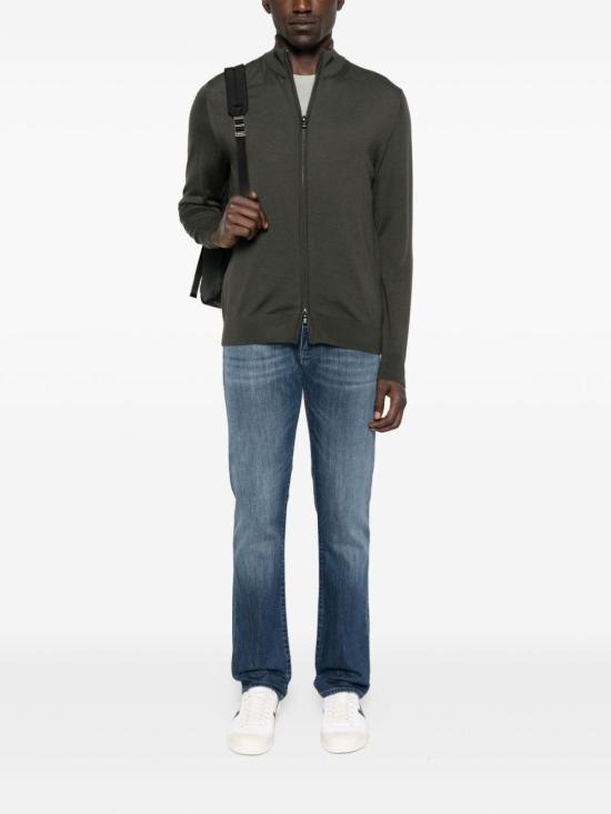 25FW 엠포리오 아르마니 스웨터 8N1MUZ1MJXZU8120 GREEN - EMPORIO ARMANI