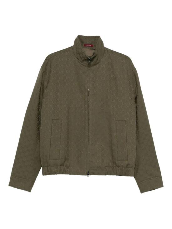 25FW 구찌 모노그램 패브릭 봄버 재킷 833484ZAF4S 3065 GREEN