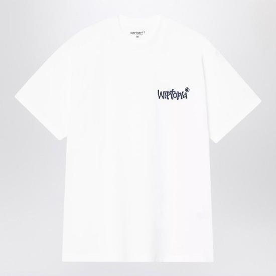 25FW 칼하트 WIP 반팔 티셔츠 I035495CO 0IYXX WHITE