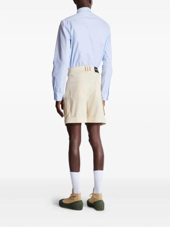 25FW 발망 스트레이트 팬츠 FH1PA155CG15 0AS BEIGE - BALMAIN