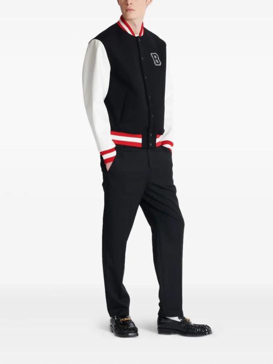 25FW 발망 봄버 자켓 FH1TFA80ME53 EBE NOIRBLANC - BALMAIN