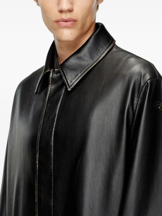 25FW 디젤 코트 A184960LHBE 9XX BLACK - DIESEL