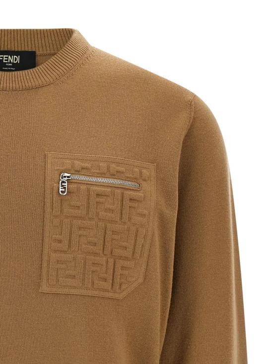 25FW 펜디 스웨터 FZE035ATMO F0QU5 CAMEL - FENDI