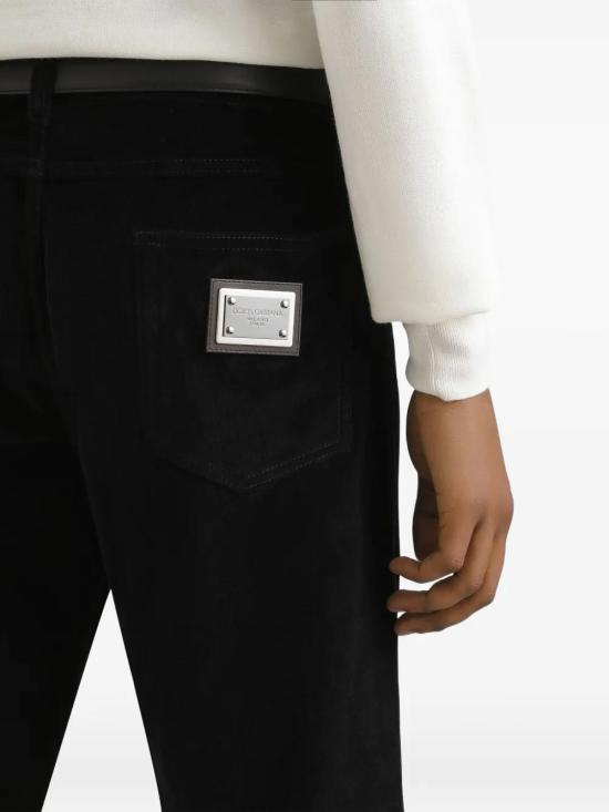 25FW 돌체앤가바나 스트레이트 팬츠 GYJCCTGJ589 N0000 NERO - DOLCE & GABBANA