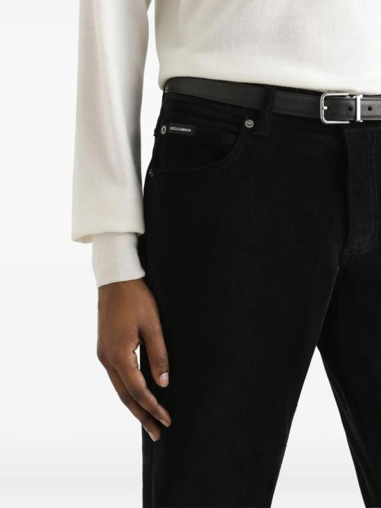 25FW 돌체앤가바나 스트레이트 팬츠 GYJCCTGJ589 N0000 NERO - DOLCE & GABBANA