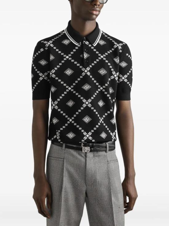 25FW 돌체앤가바나 폴로 티셔츠 GXZ02TJGMA7 HH8TA BCONERO - DOLCE & GABBANA