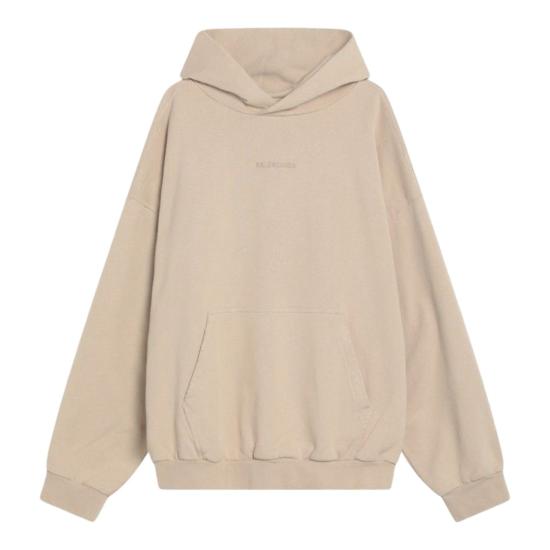 25FW 발렌시아가 미디엄 핏 후드 티셔츠 767877TSVP1 9661 BEIGE