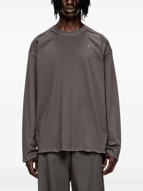 25FW 디젤 긴팔 티셔츠 A194640NIAX 93R GREY - DIESEL