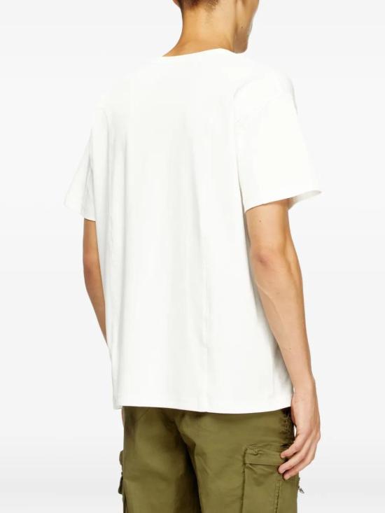 25FW 디젤 반팔 티셔츠 A195240AIJU 141 OFFWHITE - DIESEL