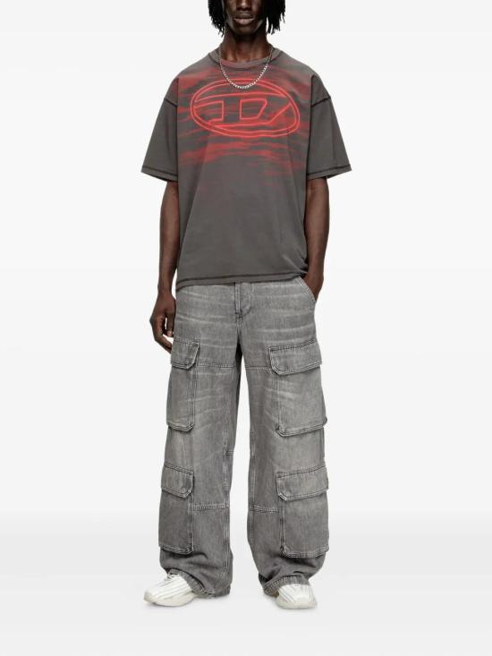 25FW 디젤 반팔 티셔츠 A186530AGCA 9AW ASPHALT - DIESEL