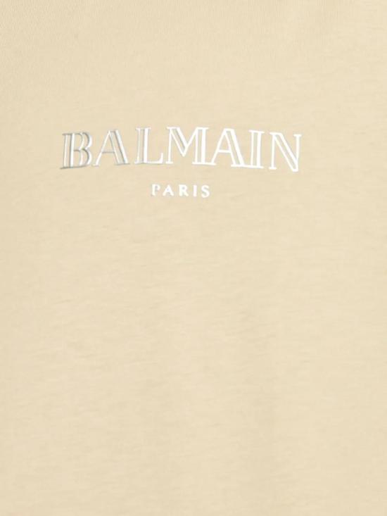 25FW 발망 반팔 티셔츠 FH1EF000GD84 WAI CAMEL - BALMAIN