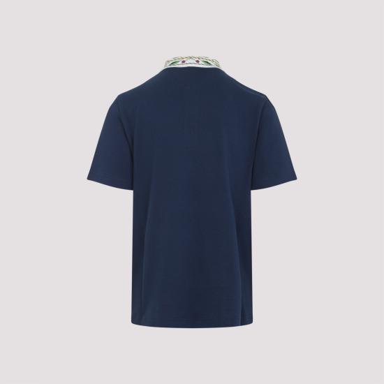 25FW 카사블랑카 폴로 티셔츠 MPF25JTP24302 NAVY - CASABLANCA