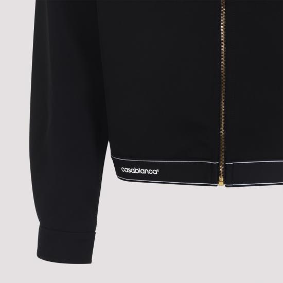 25FW 카사블랑카 봄버 자켓 MPF25JK42501 BLACK - CASABLANCA