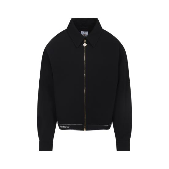 25FW 카사블랑카 봄버 자켓 MPF25JK42501 BLACK