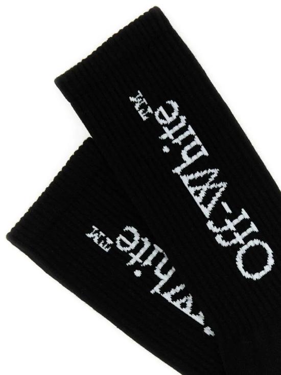 25FW 오프화이트 양말 OMRA085C99KNI001 1001 BLACK - OFF WHITE