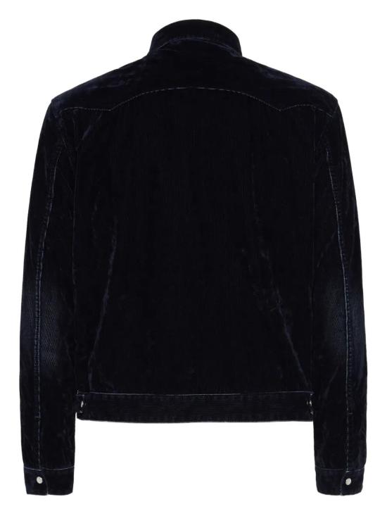 25FW 디스퀘어드2 긴팔 셔츠 S74DM0938D30017 470 NAVY BLUE - DSQUARED2