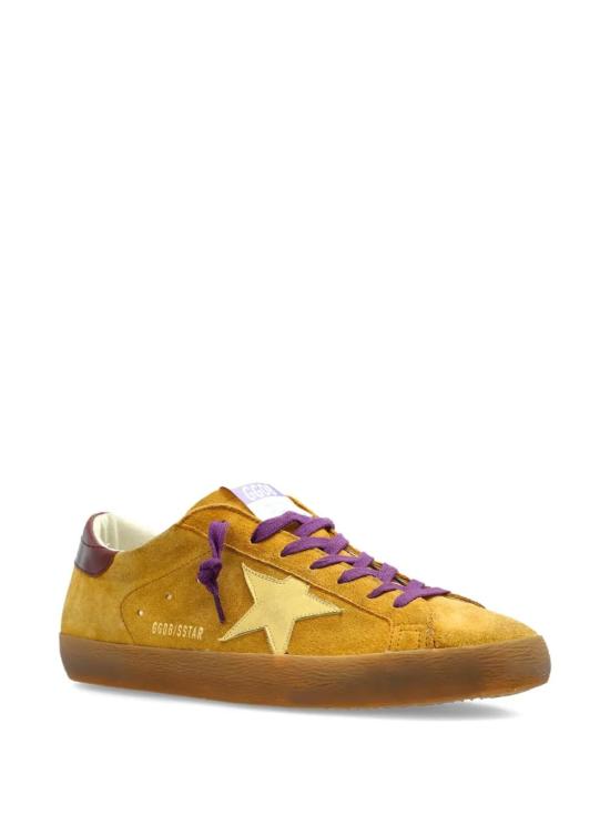 25FW 골든구스 슈퍼스타 스니커즈 GMF00101F007504 82995 OCRA YELLOW BURGUNDY - GOLDEN GOOSE