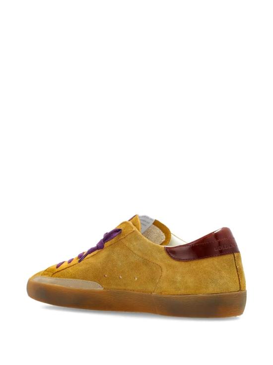 25FW 골든구스 슈퍼스타 스니커즈 GMF00101F007504 82995 OCRA YELLOW BURGUNDY - GOLDEN GOOSE