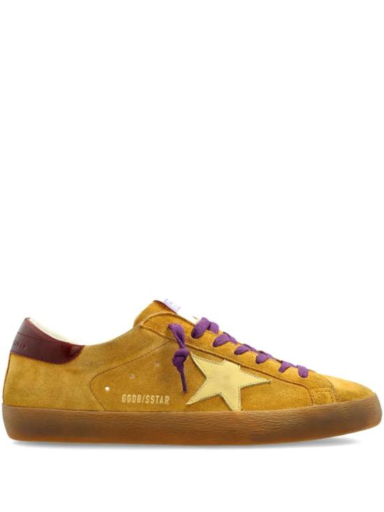 25FW 골든구스 슈퍼스타 스니커즈 GMF00101F007504 82995 OCRA YELLOW BURGUNDY