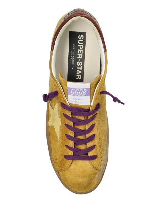 25FW 골든구스 슈퍼스타 스니커즈 GMF00101F007504 82995 OCRA YELLOW BURGUNDY - GOLDEN GOOSE
