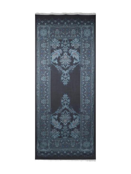 25FW 에트로 머플러/스카프 MATA0061AQ250 S9883 MULTICOLOUR ON BLUE BASE - ETRO