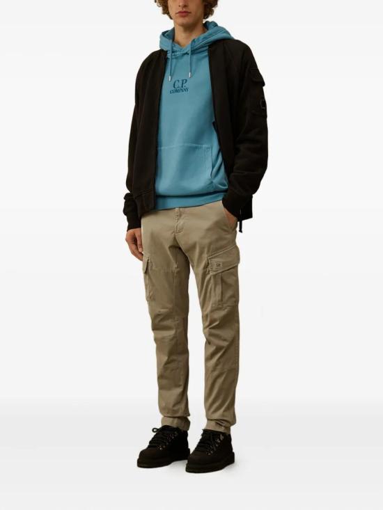 25FW 씨피 컴퍼니 후드 티셔츠 19CMSS719B006372R 815 AEGEAN BLUE - C.P. COMPANY