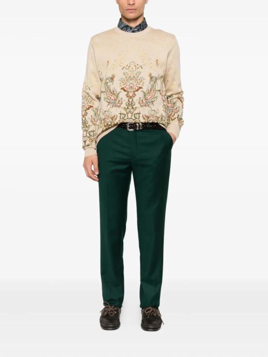 25FW 에트로 스웨터 MRKF0096AQ177 S9820 MULTICOL ON BEIGE BASE - ETRO