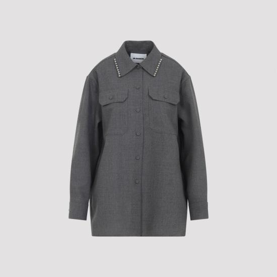 25FW 질샌더 셔츠 J03DL0210J41557 030 GREY - JIL SANDER