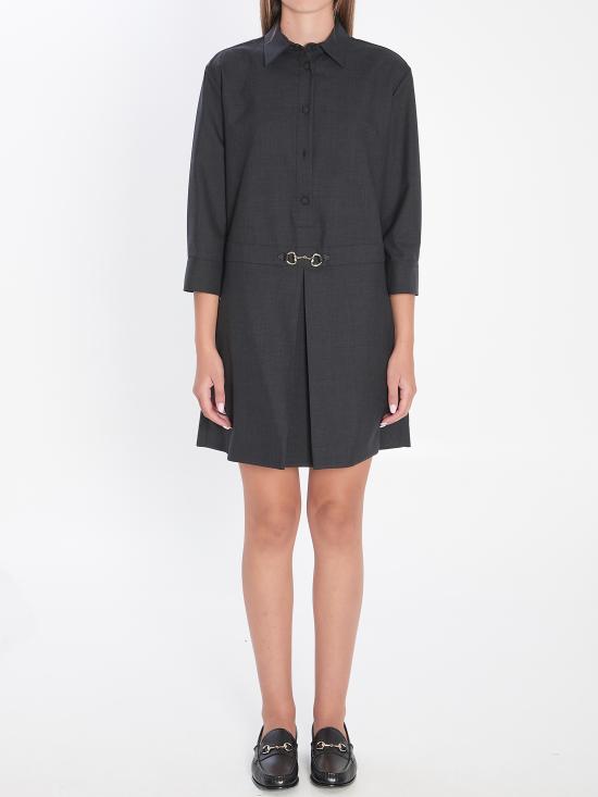 25FW 구찌 홀스빗 울 드레스 836243Z8B12 1054 GREY