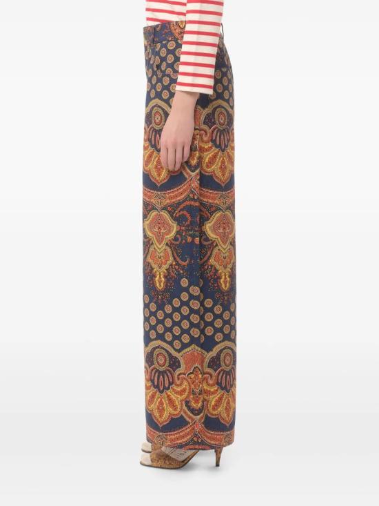 25SS 발렌티노 가라바니 스트레이트 팬츠 6B3DD00094P QRS INDACOARANCIOGIALLO - VALENTINO GARAVANI