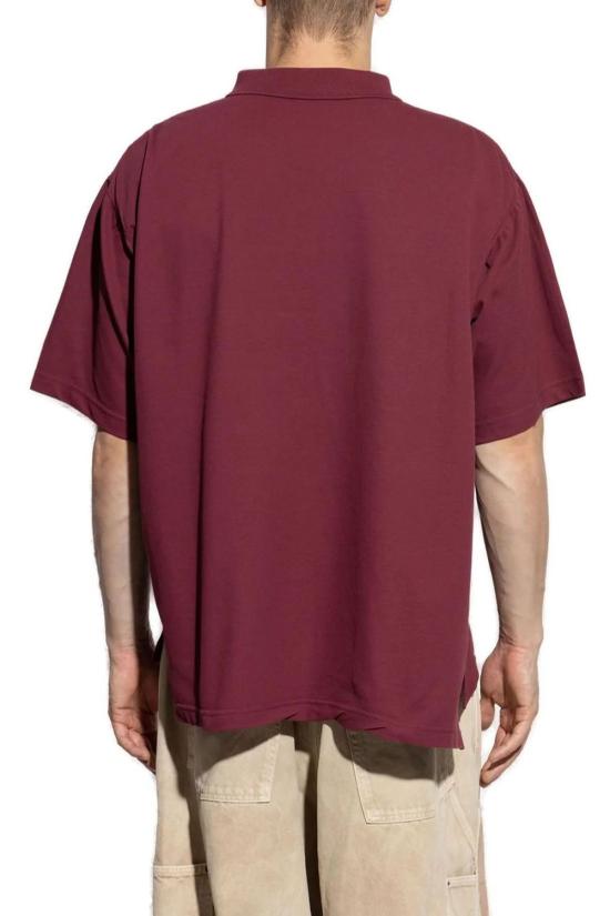25FW 발렌시아가 폴로 티셔츠 828531TSVO4 4029 BORDEAUX - BALENCIAGA