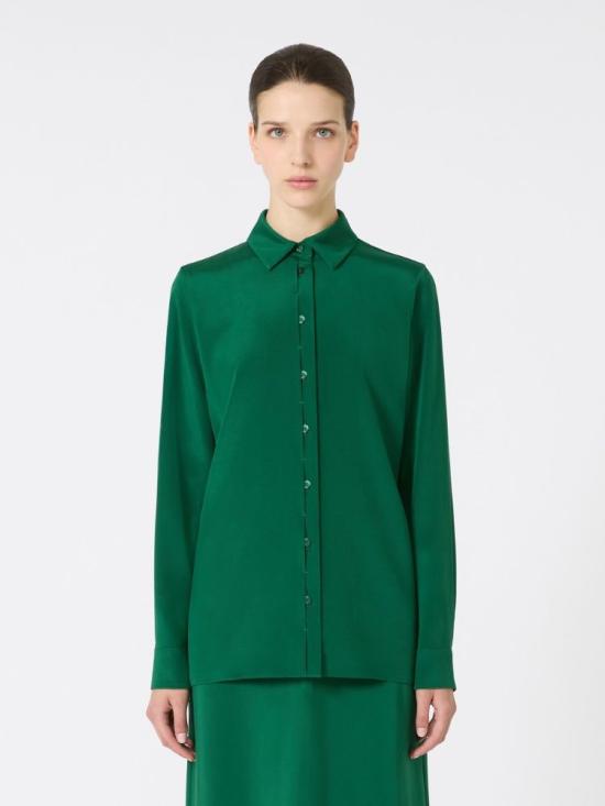 25FW 막스마라 셔츠 2521116018600 010 EMERALD - MAX MARA