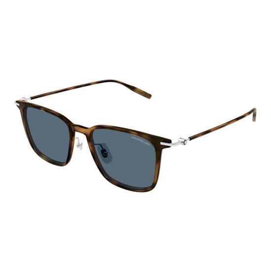 25SS 몽블랑 선글라스 MB0354S 004 HAVANA SILVER BLUE