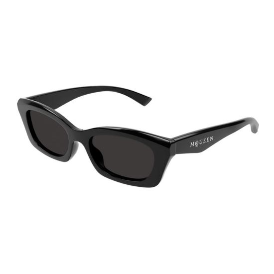 25SS 알렉산더 맥퀸 선글라스 AM0474S 001 BLACK BLACK GREY