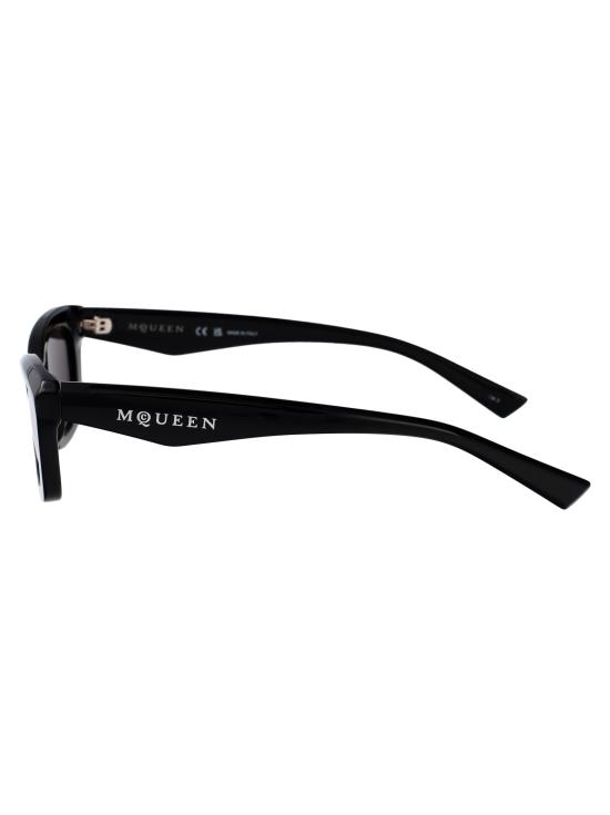 25SS 알렉산더 맥퀸 선글라스 AM0474S 001 BLACK BLACK GREY - ALEXANDER MCQUEEN